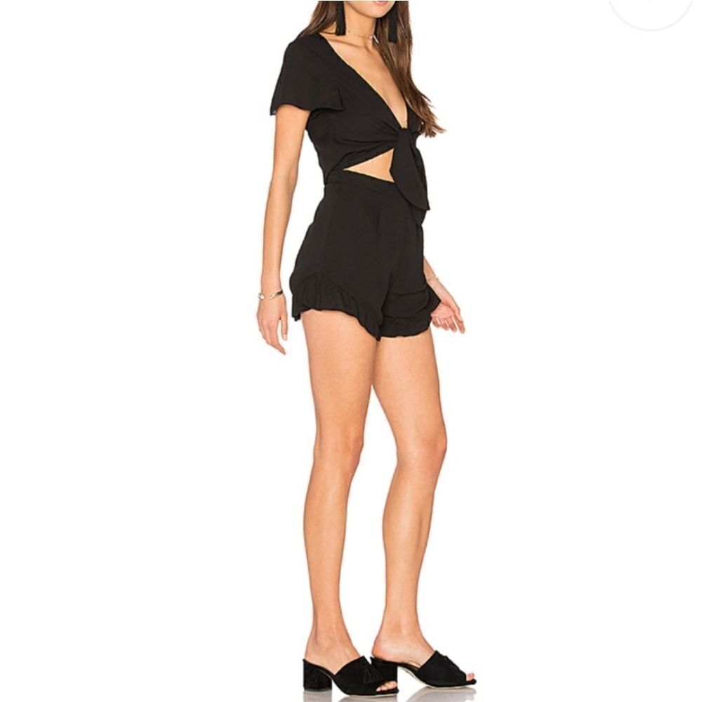 Show me your mumu black Riviera romper sz XS